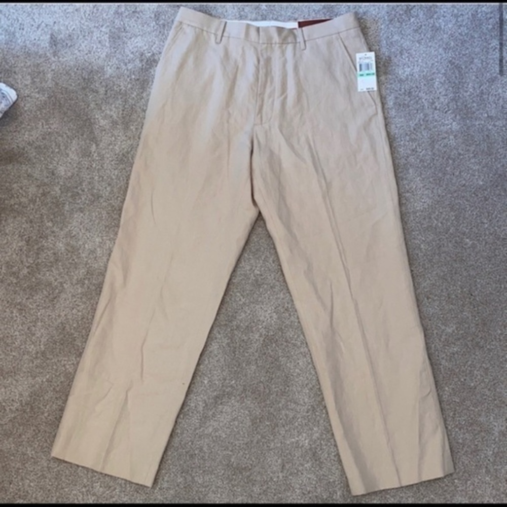NWT Michael kors Bryant flat front classic fit relaxed leg dress pants